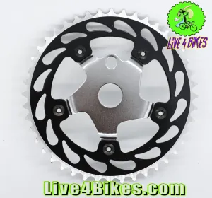 44T Single Speed Steel BMX Bicycle Sprocket Chainring Multi Colored  - Live4Bikes