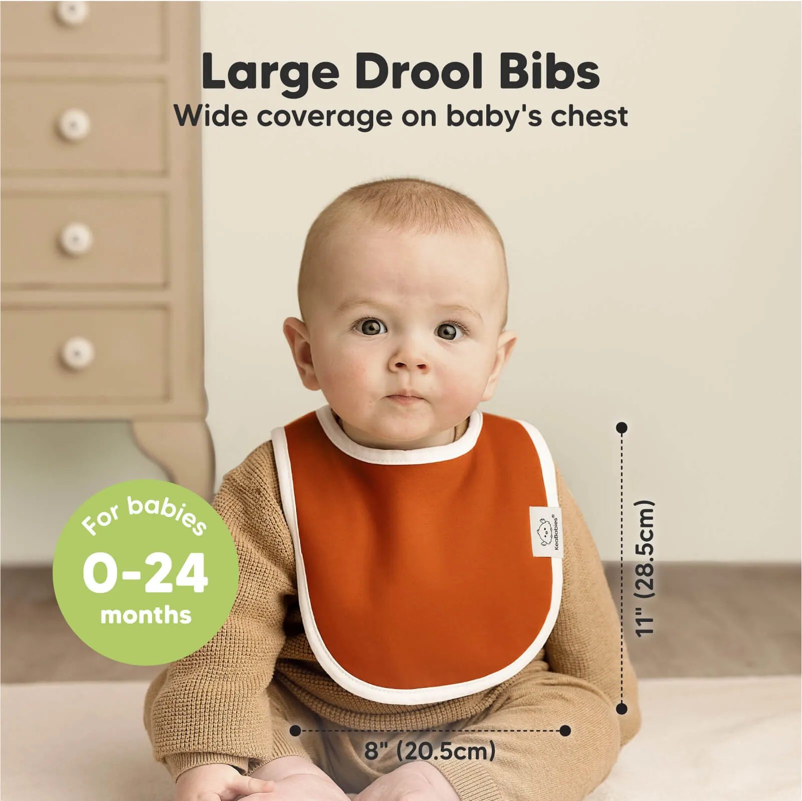 8-Pack Urban Drool Bibs (Basics)