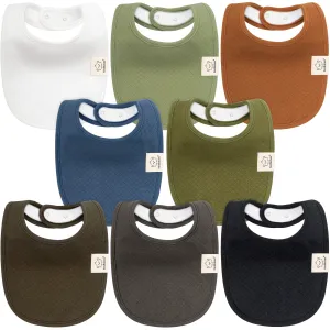 8-Pack Urban Quin Drool Bibs (Basics)