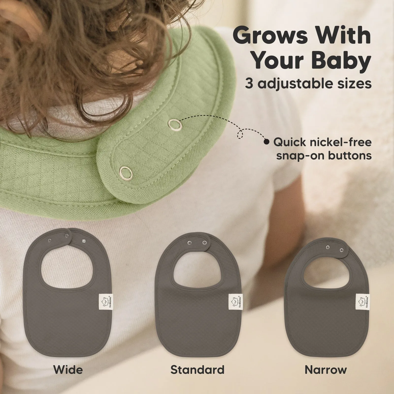 8-Pack Urban Quin Drool Bibs (Basics)