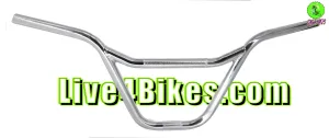 9in BMX Steel Handlebar Chrome  - Live4Bikes