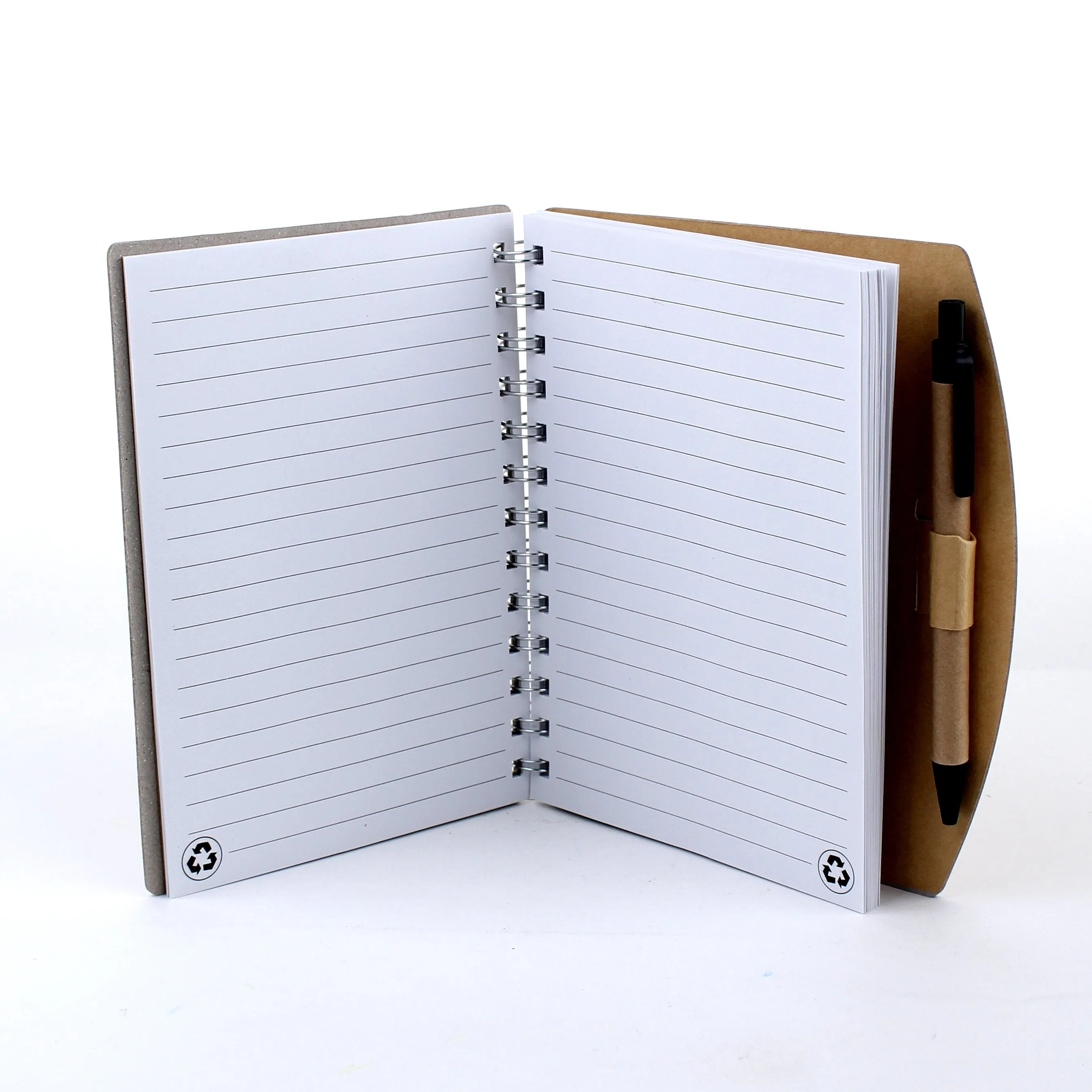 A5 Recycled Lined Notebook with Pen