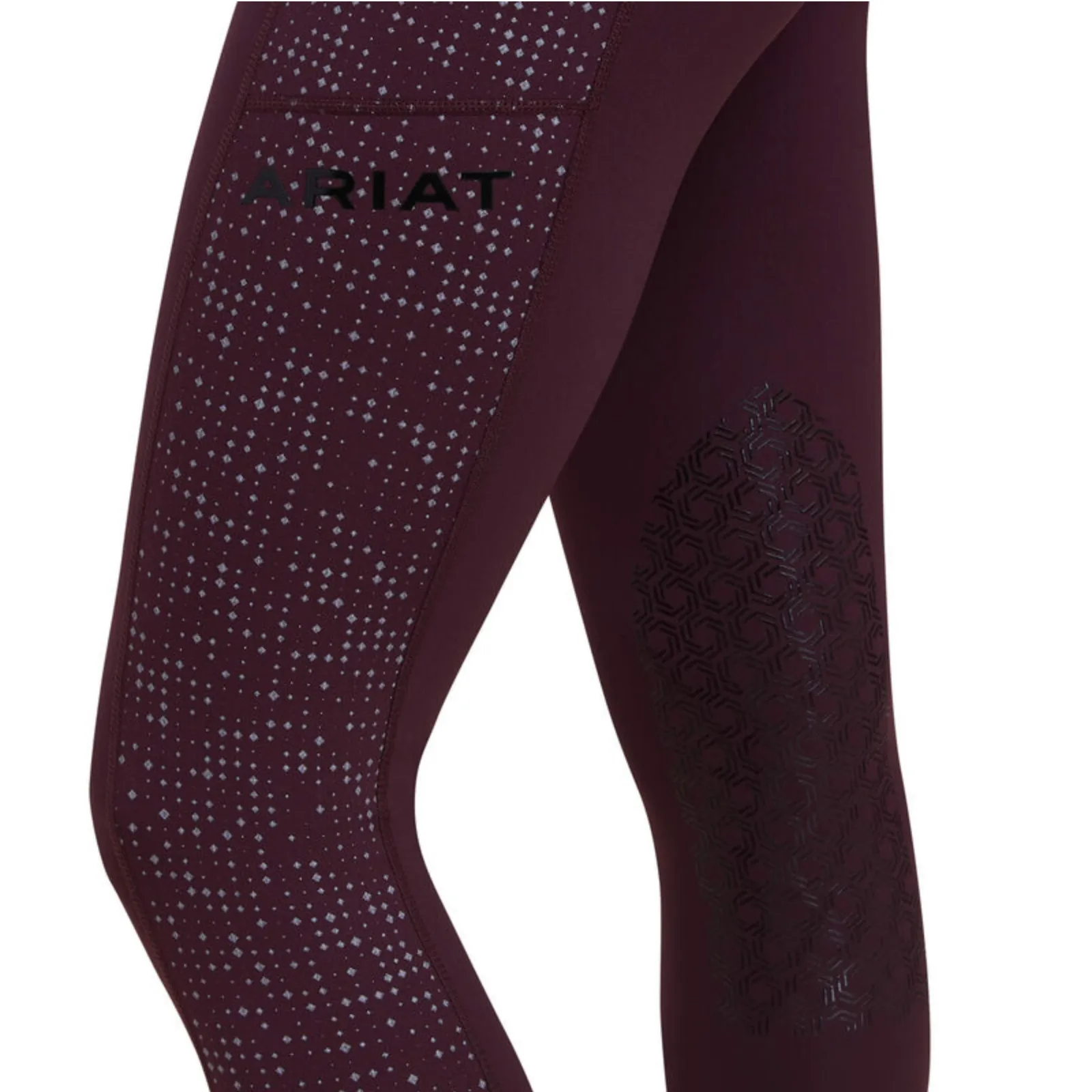 Ariat® Ladies E0S Lumina Knee Patch Tight Mulberry Leggings 10041348