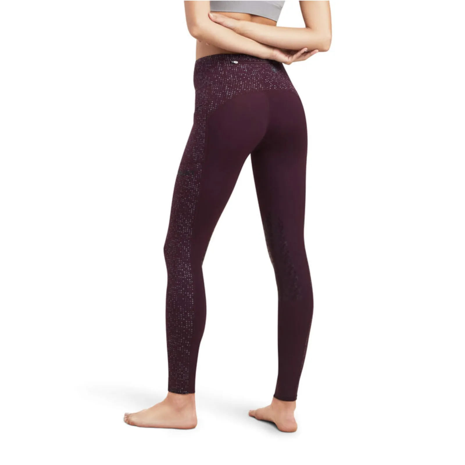 Ariat® Ladies E0S Lumina Knee Patch Tight Mulberry Leggings 10041348