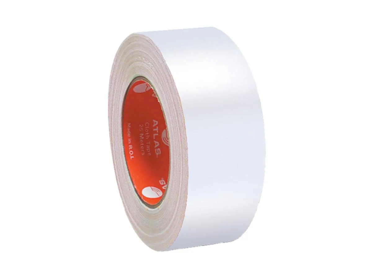 Atlas Cloth Tape Heavy Duty 1.5" x 25 meters, White