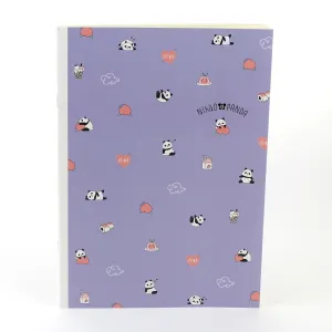 B5 Panda Ruled Notebook (64 Pages)