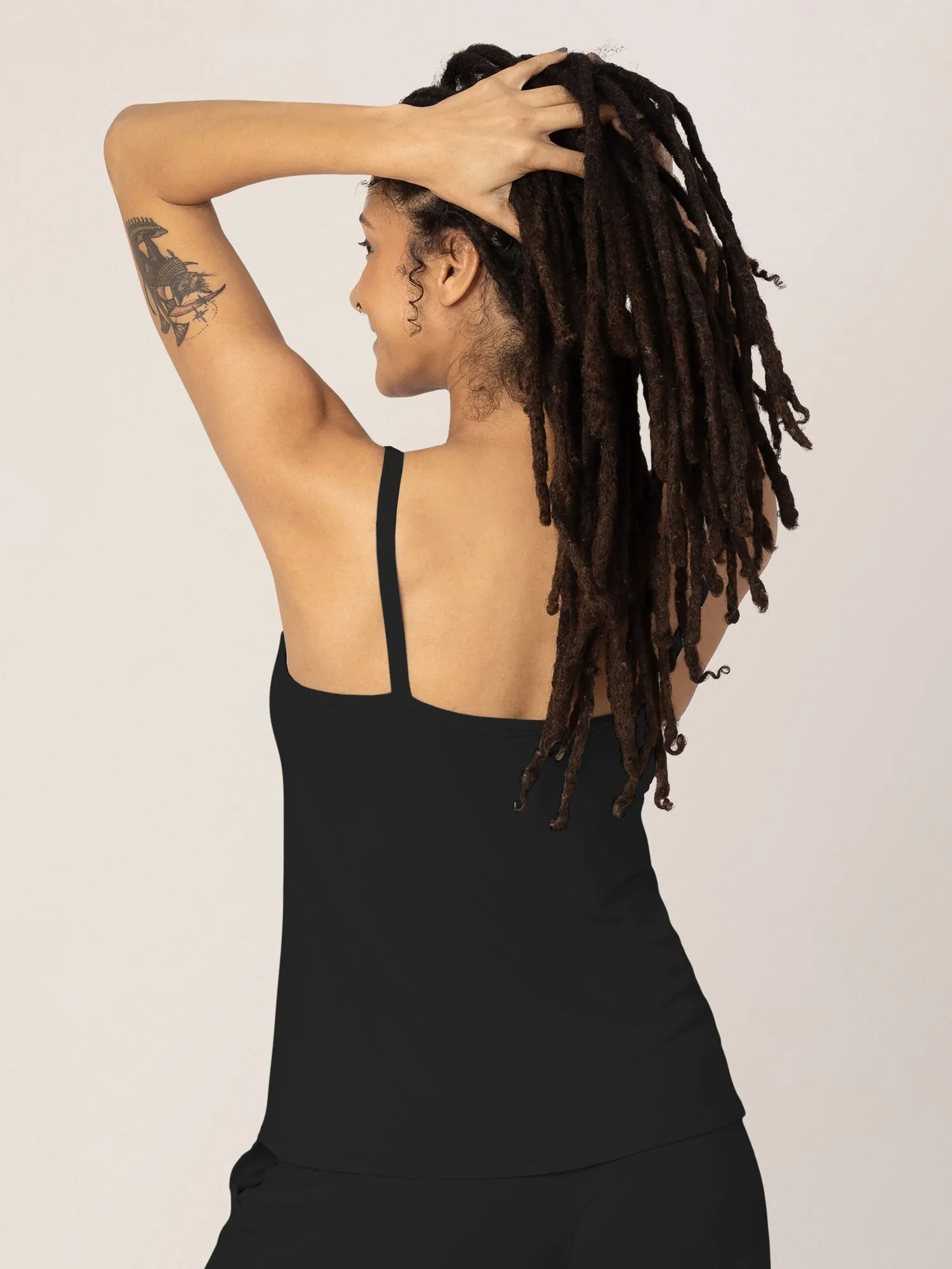 Bamboo Lounge Around Nursing Tank | Black