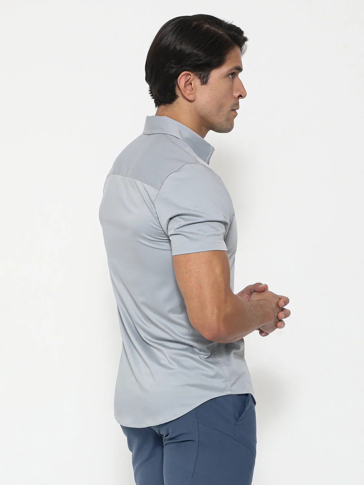 Bamboo Performance Short Sleeve Shirt Grey