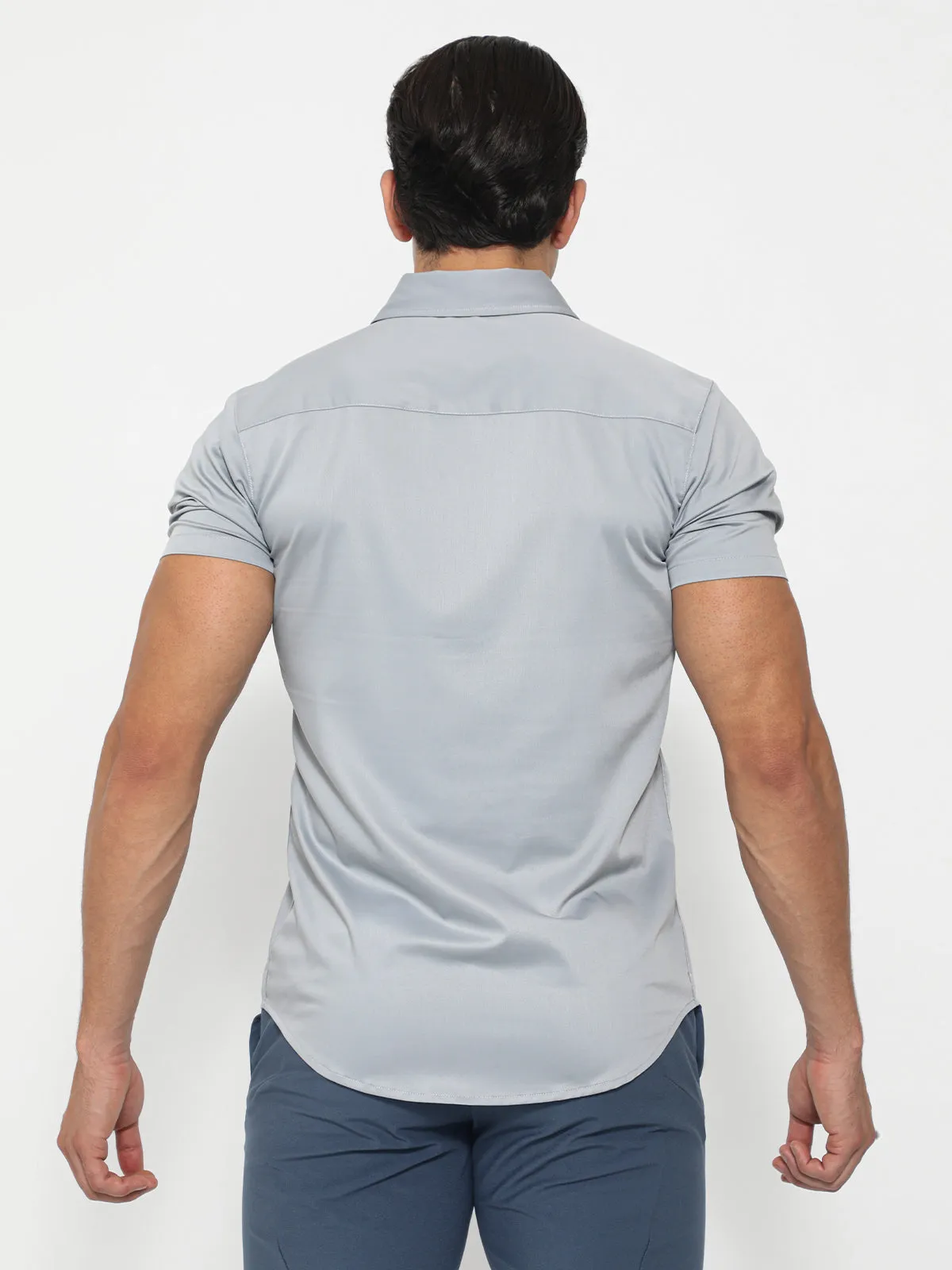 Bamboo Performance Short Sleeve Shirt Grey