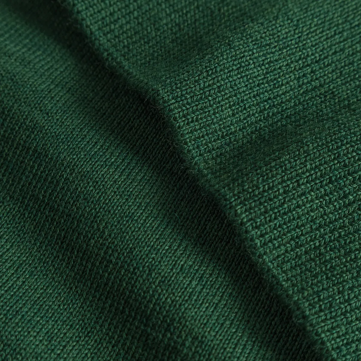 Base Merino Knit L/S Polo - Green