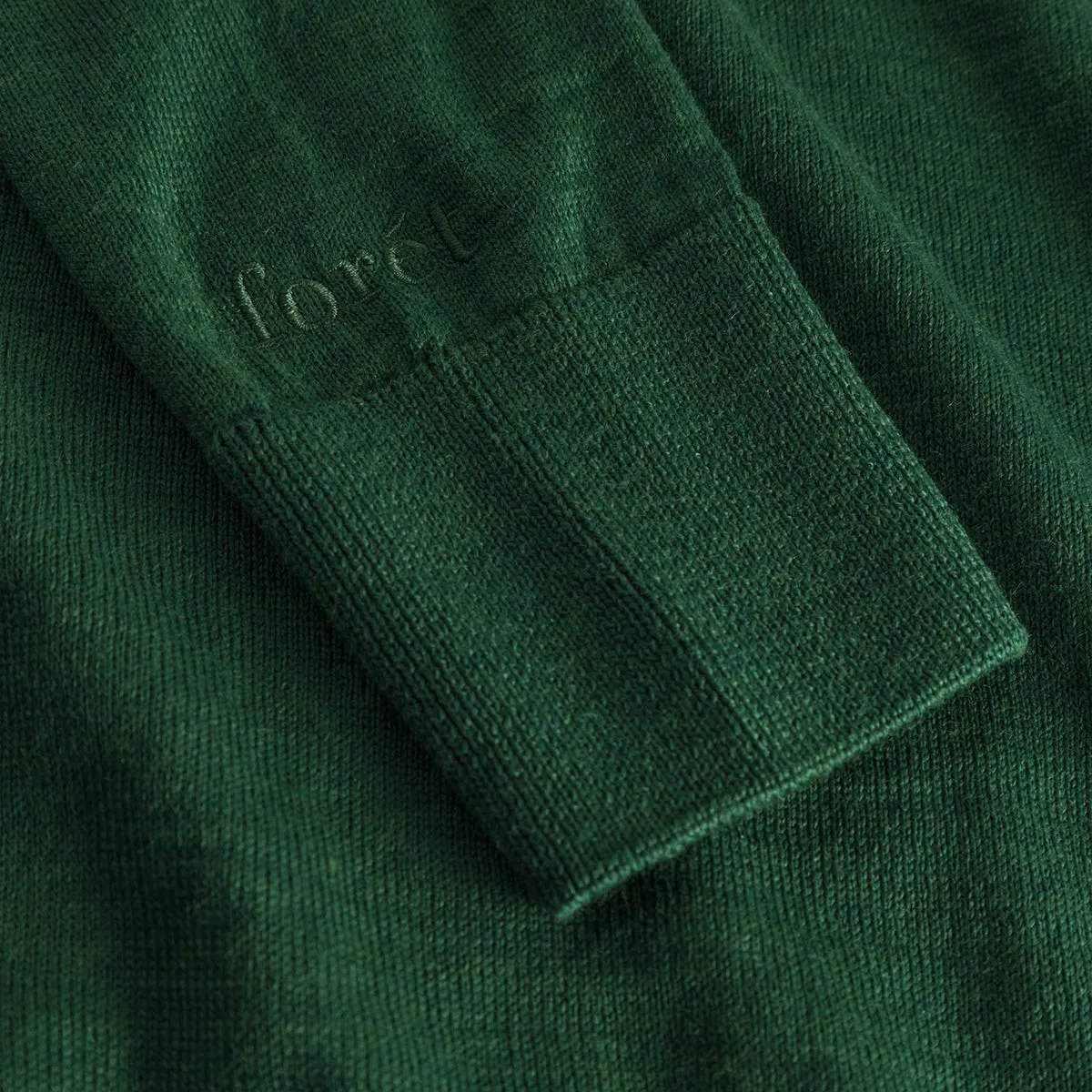 Base Merino Knit L/S Polo - Green