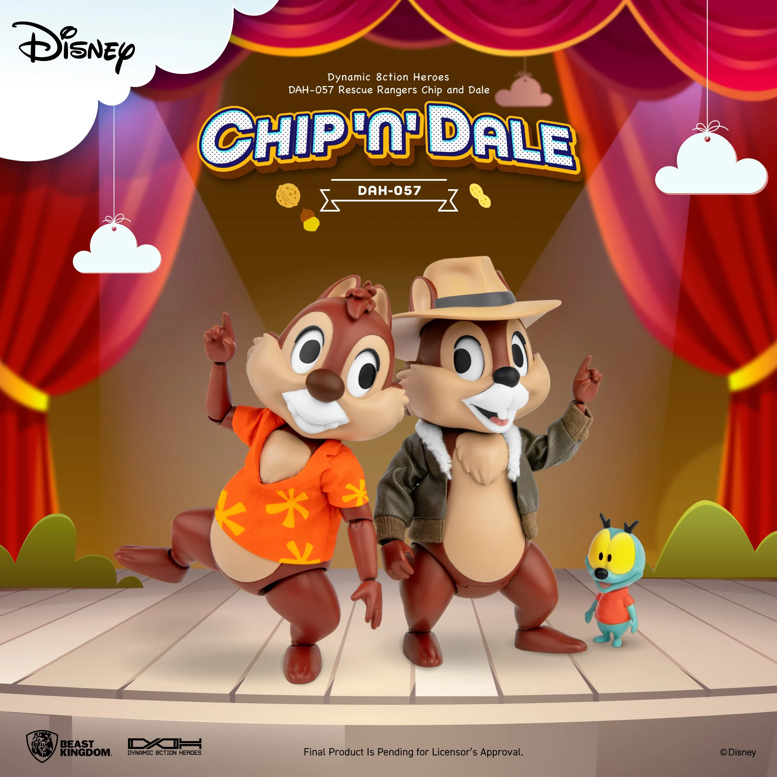 Beast Kingdom DAH-057 Disney Rescue Rangers Chip and Dale 1:9 Scale Dynamic 8ction Heroes Action Figure