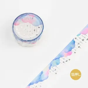 BGM Foil Stamping Cloud & Stars Masking Tape