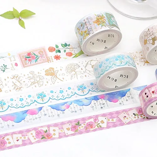 BGM Foil Stamping Cloud & Stars Masking Tape