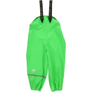 Bibbed Rain Pants: Green