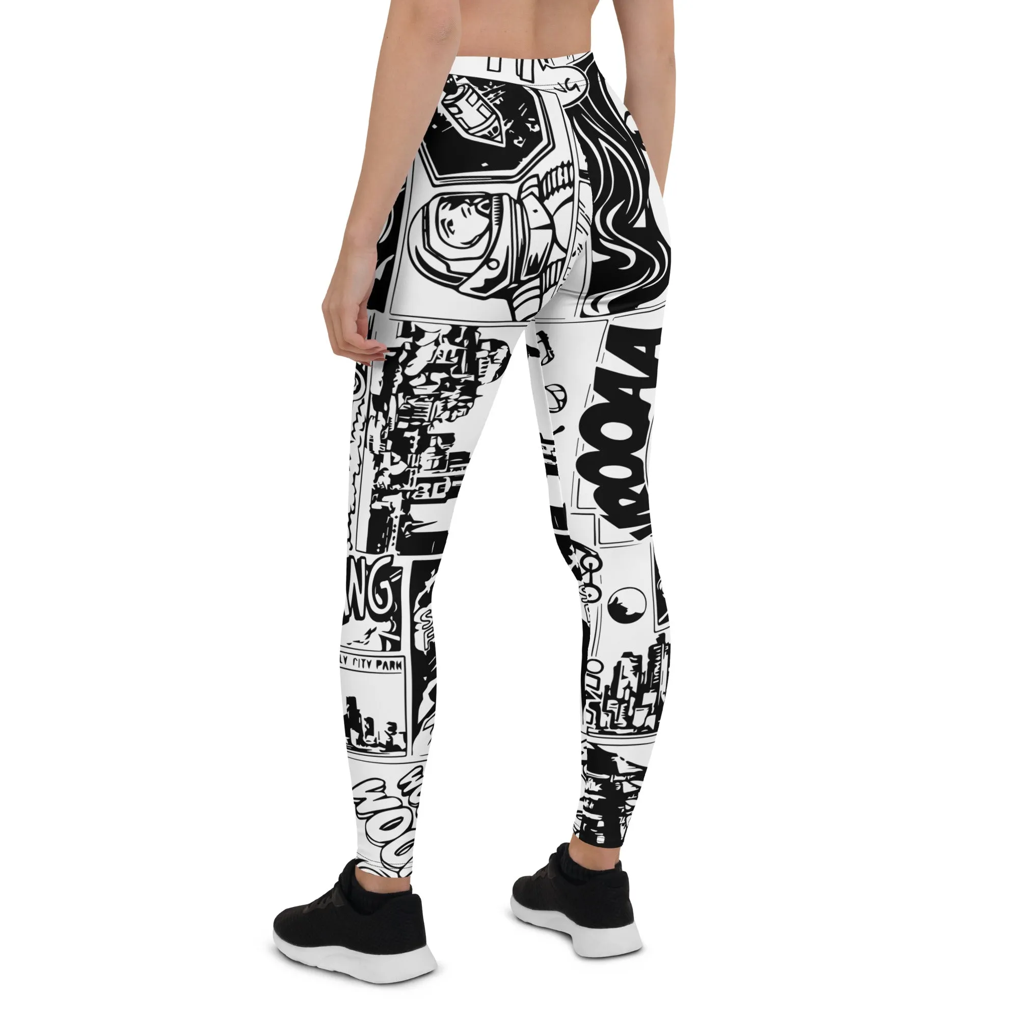 Black & White Comic Book Leggings