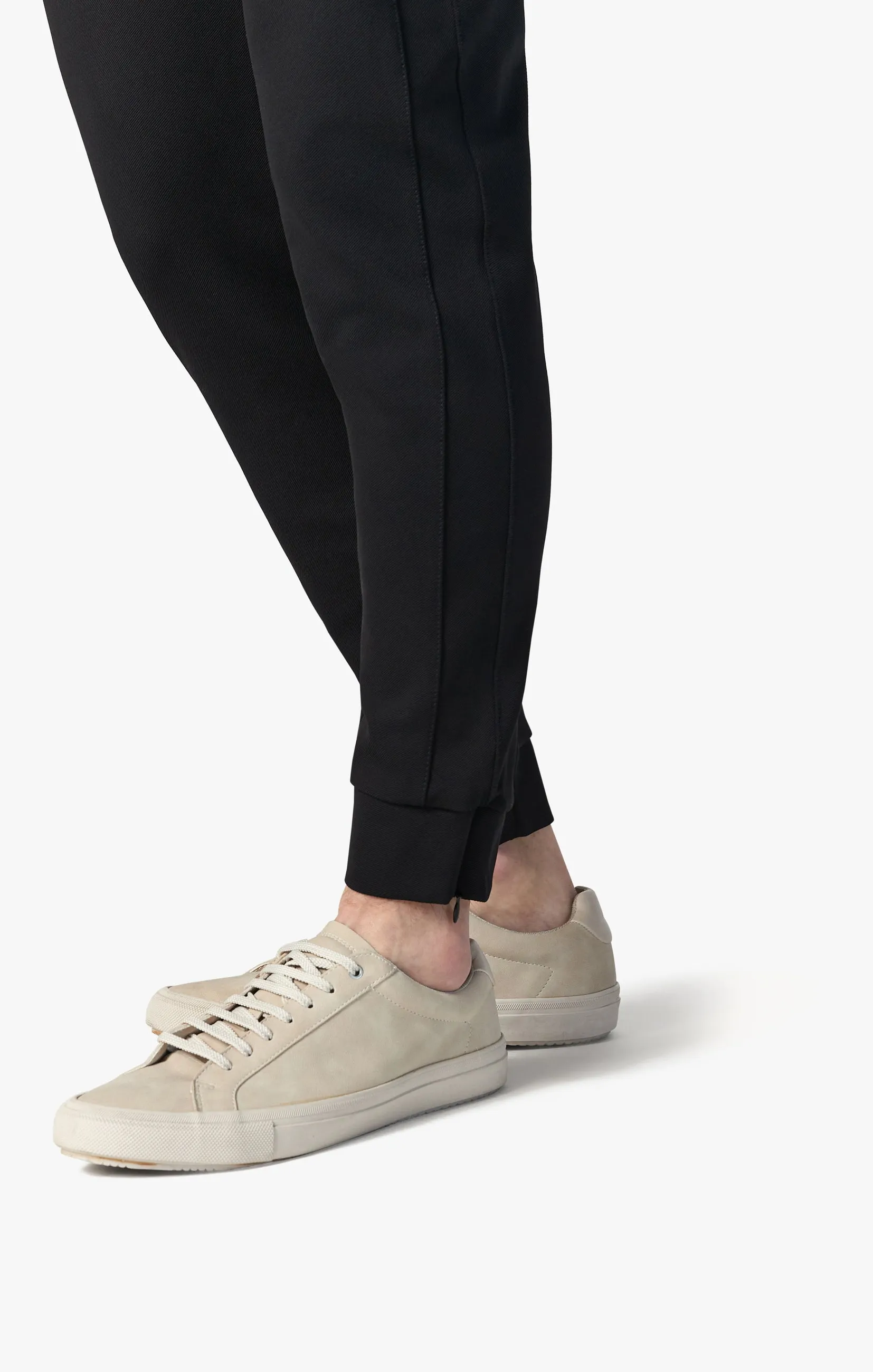 Camper Tapered Leg Jogger Pants In Black Sporty