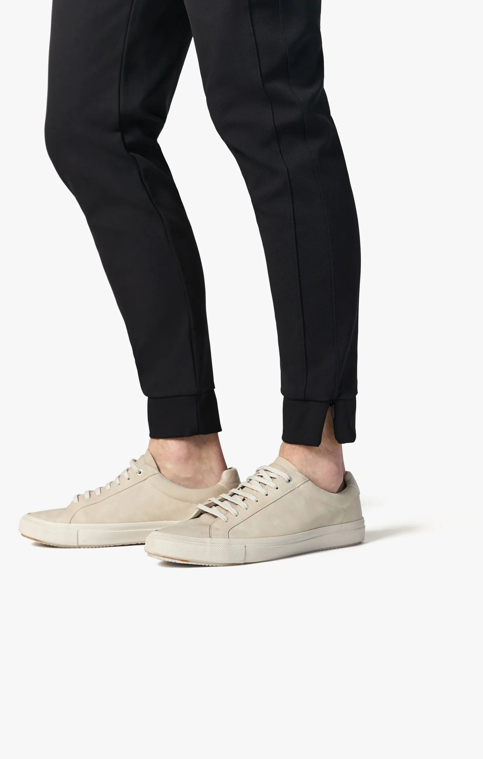 Camper Tapered Leg Jogger Pants In Black Sporty