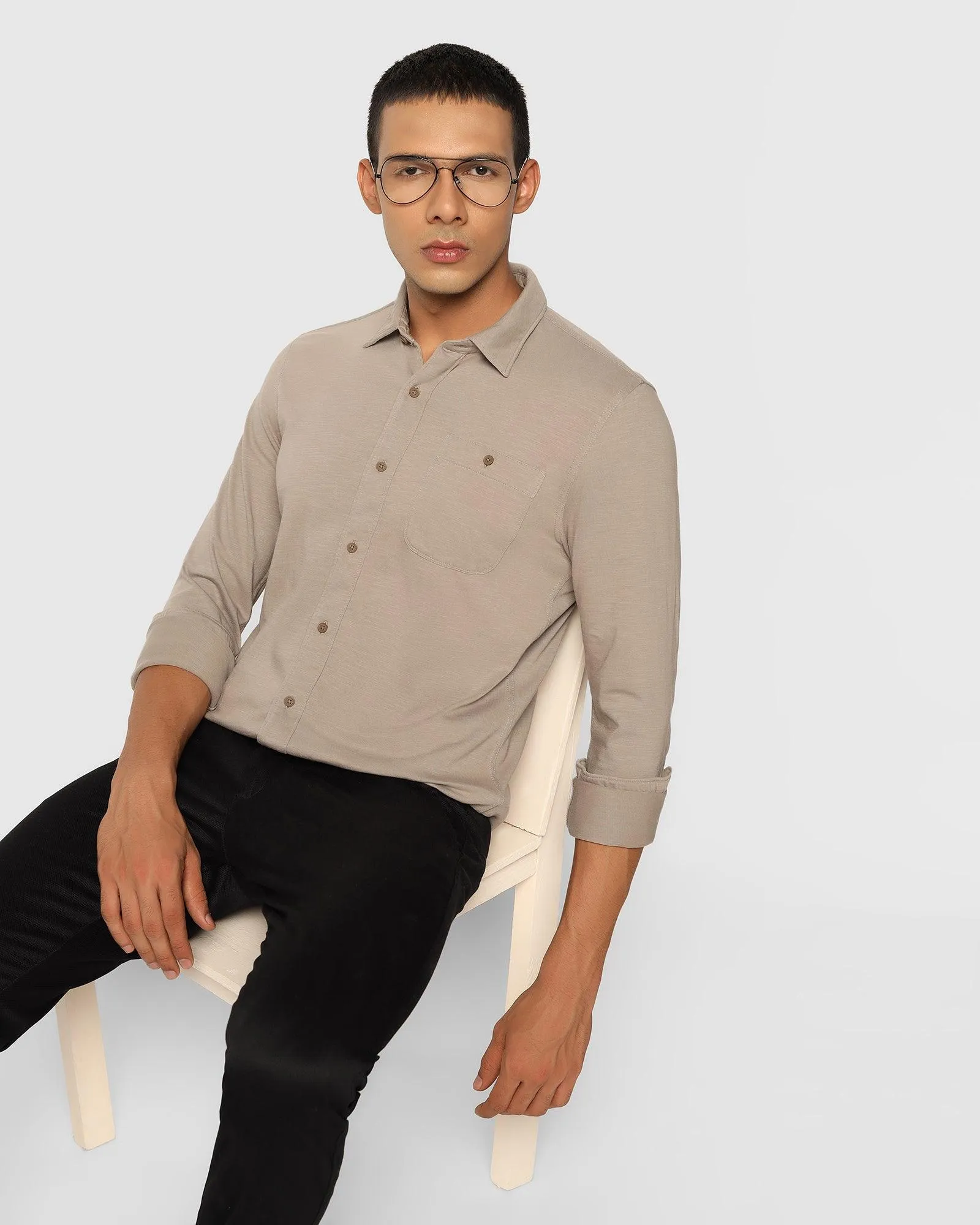 Casual Mouse Solid Shirt - Over