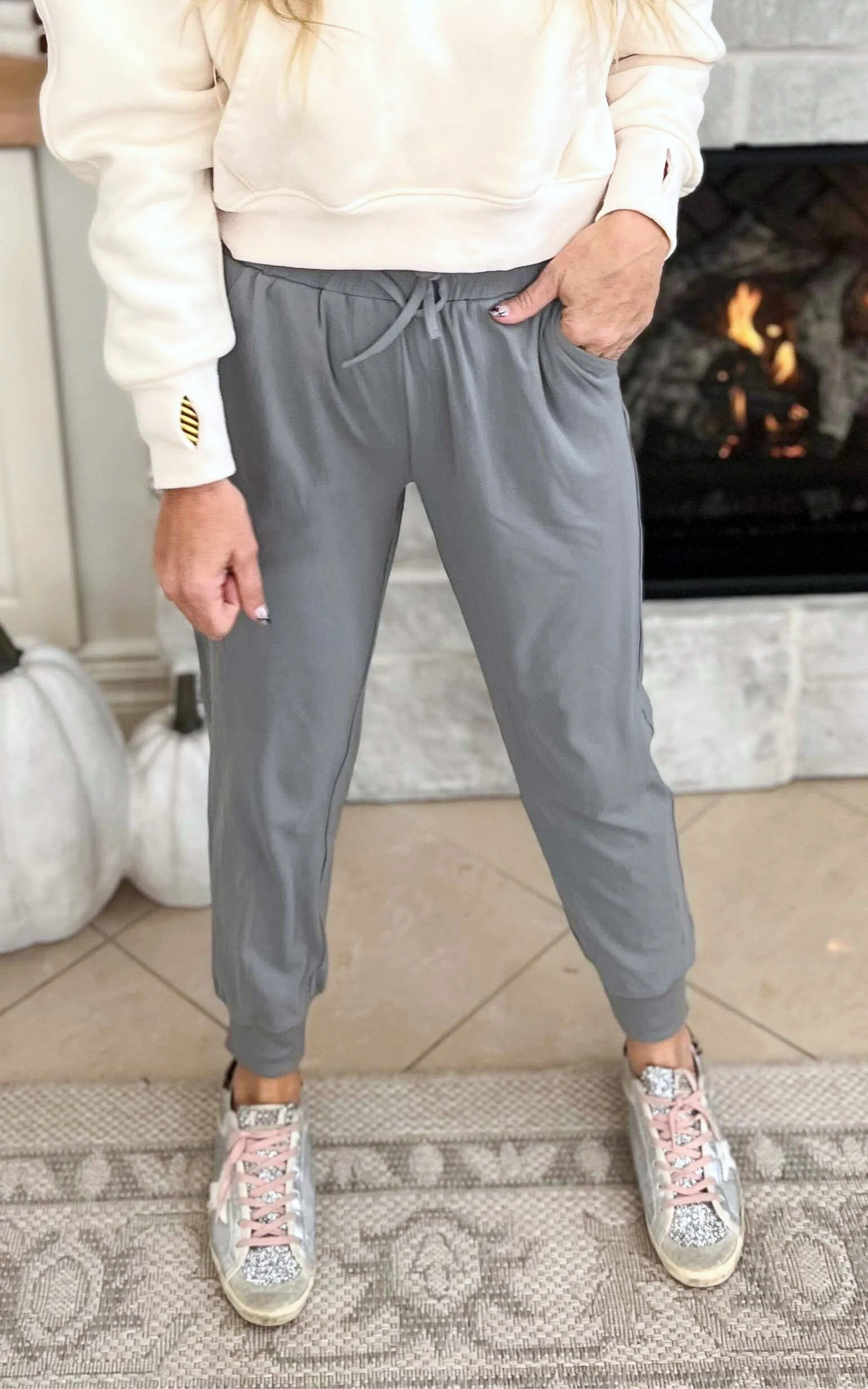 Coastal Grey Everyday Joggers by Salty Wave