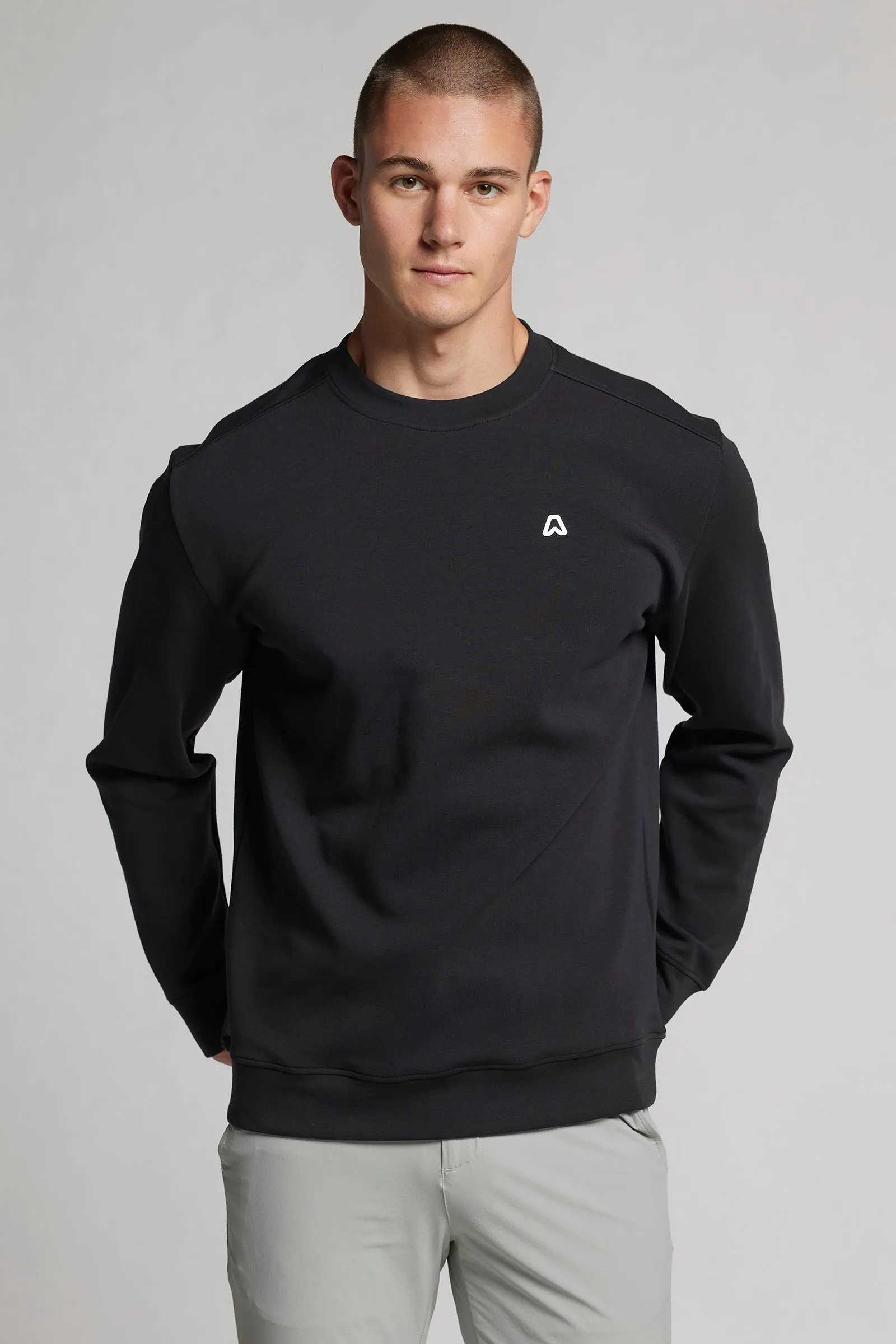 Crew Neck Sweatshirt - Putter Black