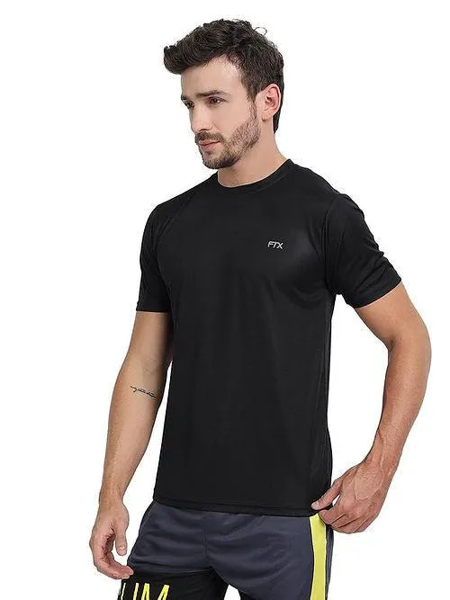 Dri-Fit T-Shirt for Men - Moisture-Wicking, Regular Fit - Black