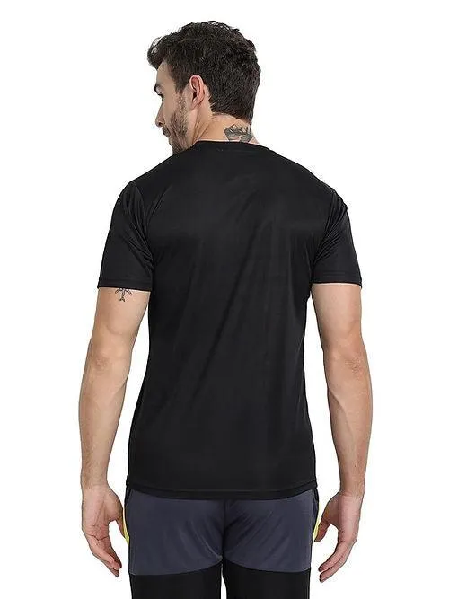 Dri-Fit T-Shirt for Men - Moisture-Wicking, Regular Fit - Black