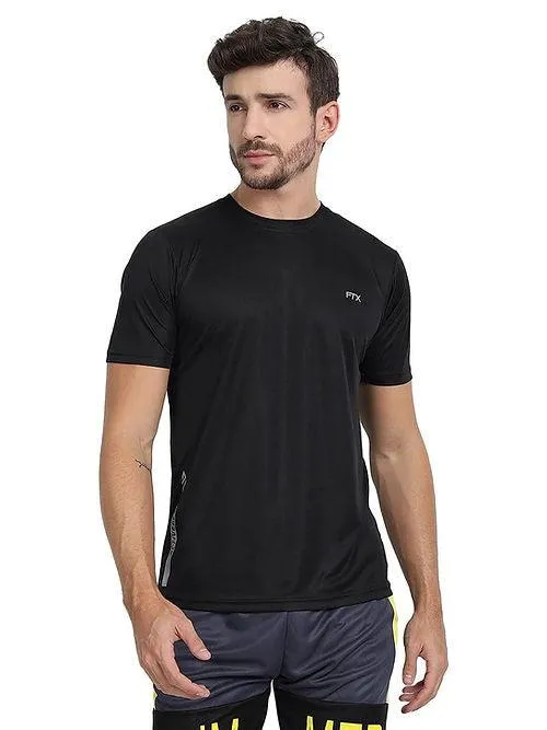 Dri-Fit T-Shirt for Men - Moisture-Wicking, Regular Fit - Black