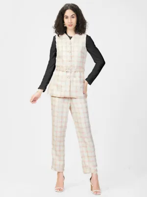 Elegance Checkered Ensemble Set