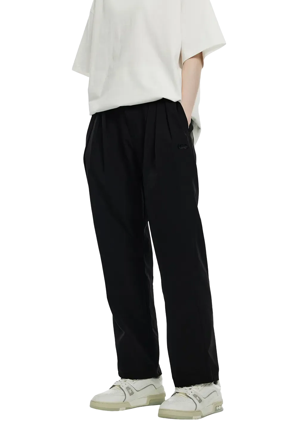 Embroidered Logo Straight Quick-Drying Cool Casual Trousers