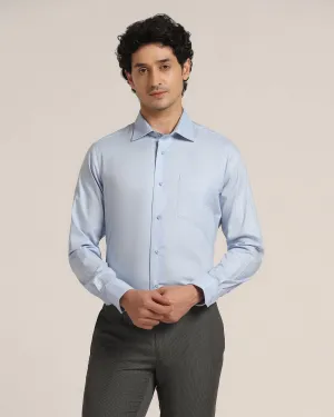 Formal Blue Solid Shirt - Lotto