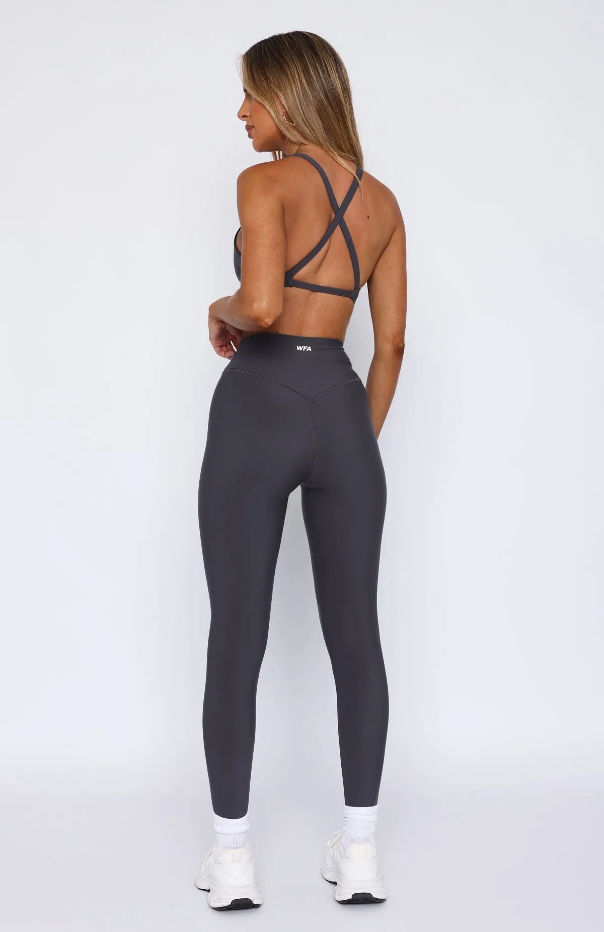 Go Getter High Waisted Leggings Charcoal