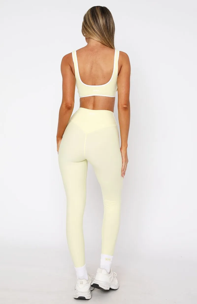 Go Getter High Waisted Leggings Lemon