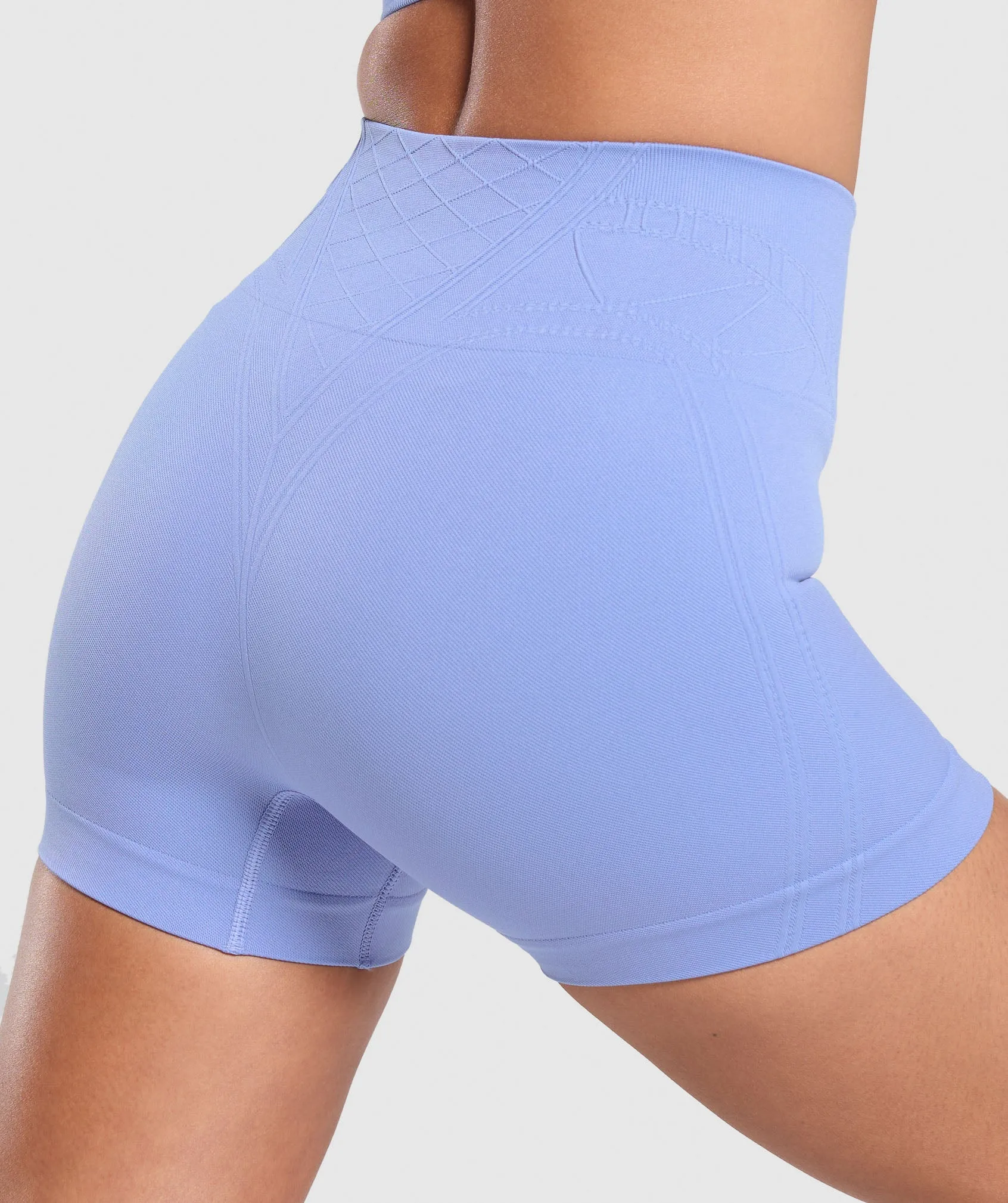 Gymshark Corset Seamless Shorts - Lift Blue