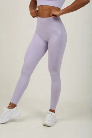 High Waist Leggings - Lilac Marl