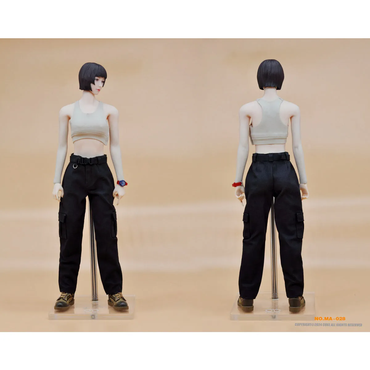 HiPlay CUKE TOYS, The Female Security Guard Doll Clothes Set, For 12 Inches Collectible Figure