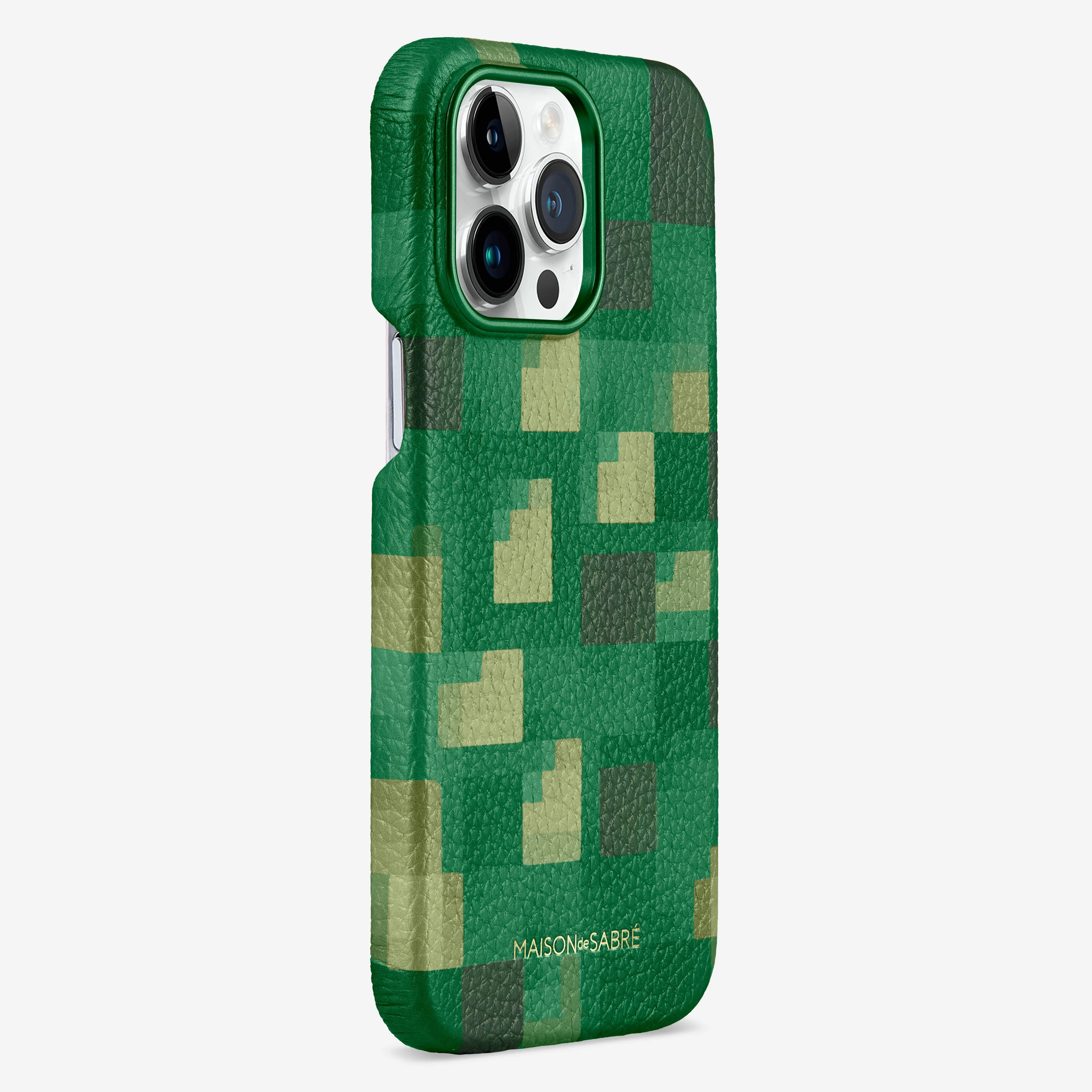 iPhone 15 Pro Case - Pixel Green