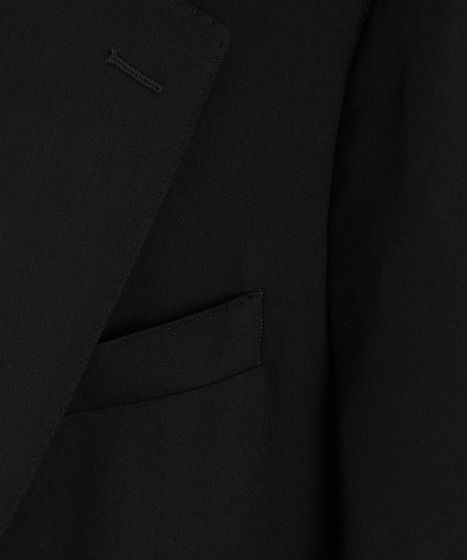 Italian Gabardine Madison Jacket in Black