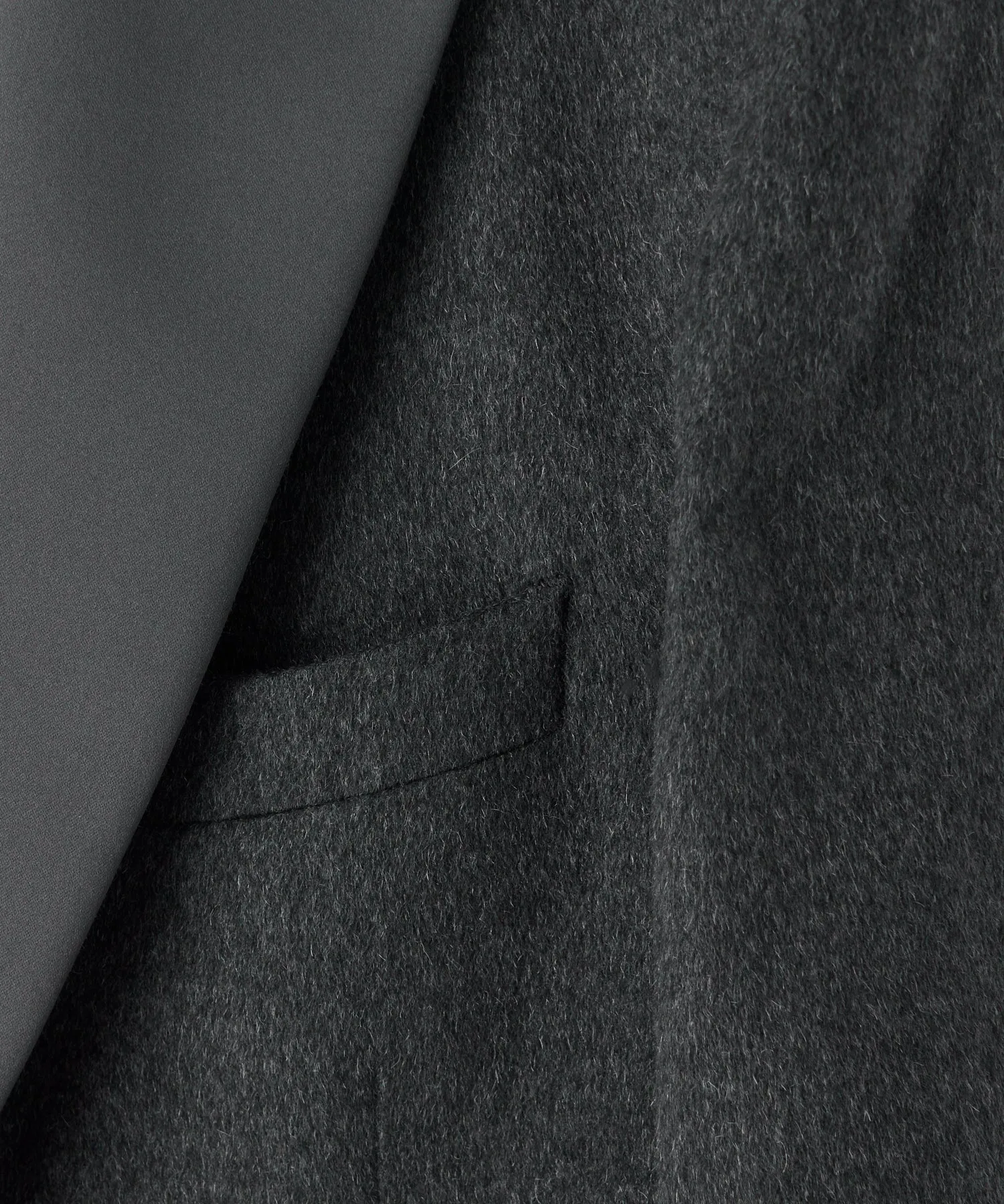 Italian Peak Lapel Cashmere Tuxedo in Grey