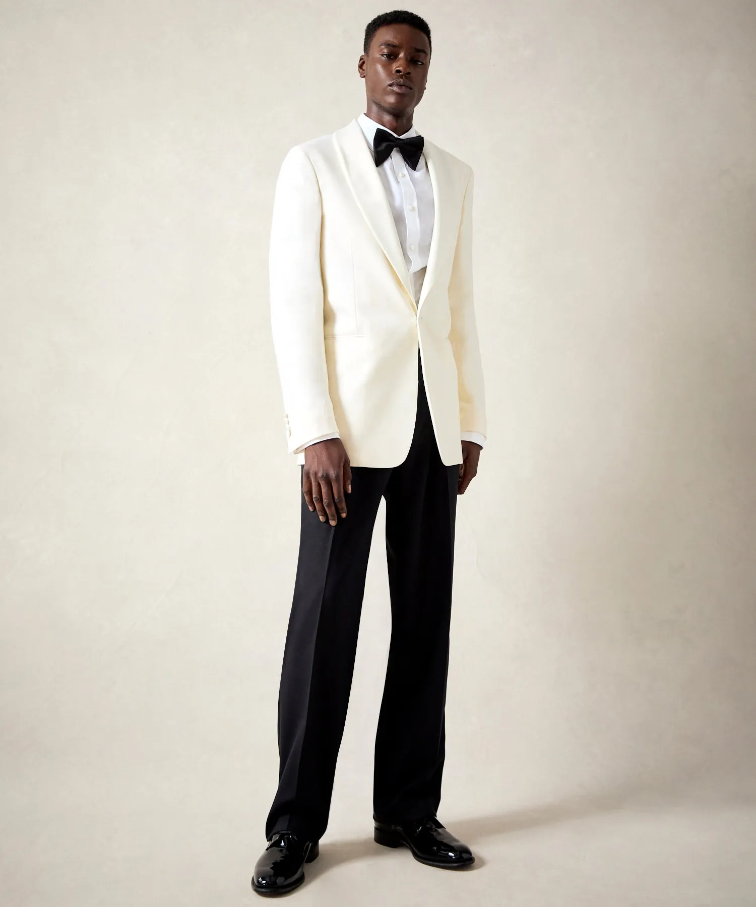 Italian Shawl Collar Tuxedo in Ivory