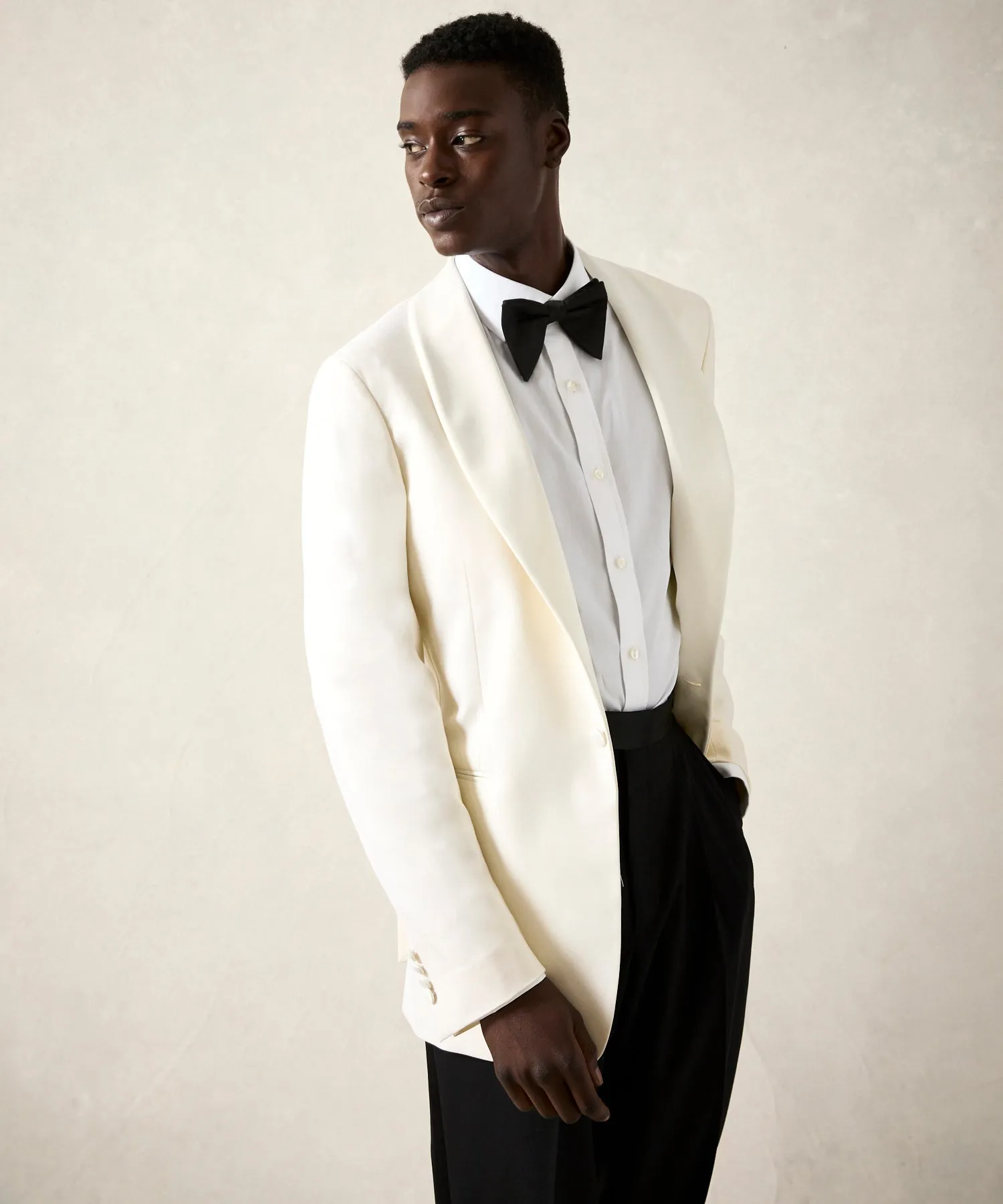 Italian Shawl Collar Tuxedo in Ivory