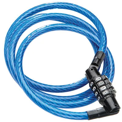 Kryptonit Keeper 712 Cmb Cbl 1/4X4,4/Silv-3/Red-3/Blue Keeper 712 Combo Cable Lock Kryptonite Locks