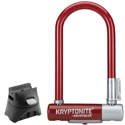 Kryptonite Krptlk2 Mn-7 Merlot W/Flx Frame U-Lock,3.25X7 Kryptolok Mini-7 Color Series 2 U-Lock  Locks