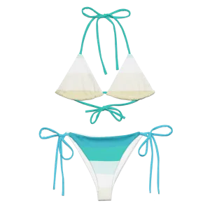 Lefkada Empty Beach recycled string bikini