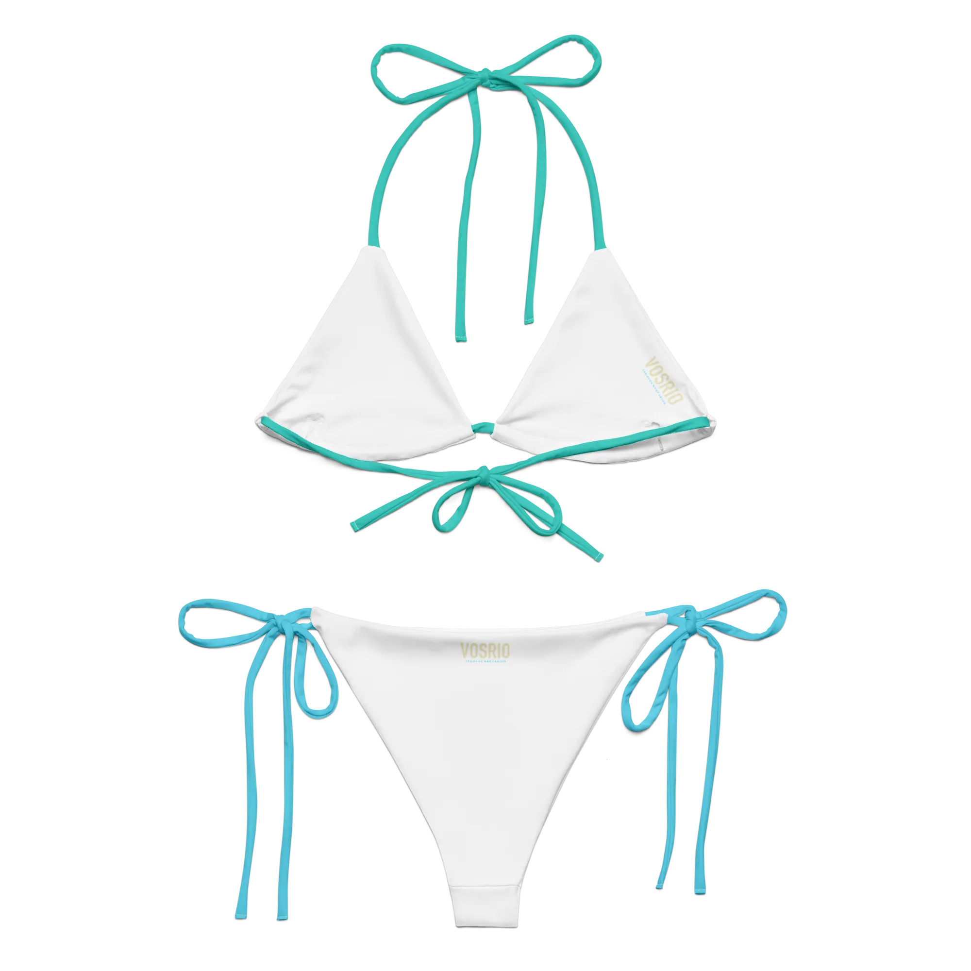 Lefkada Empty Beach recycled string bikini