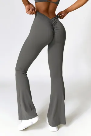 Lilah Flare Leggings - Gray (FINAL SALE)