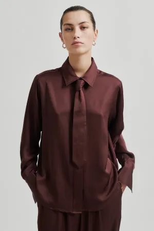 Livo Classic Shirt Bitter Chocolate