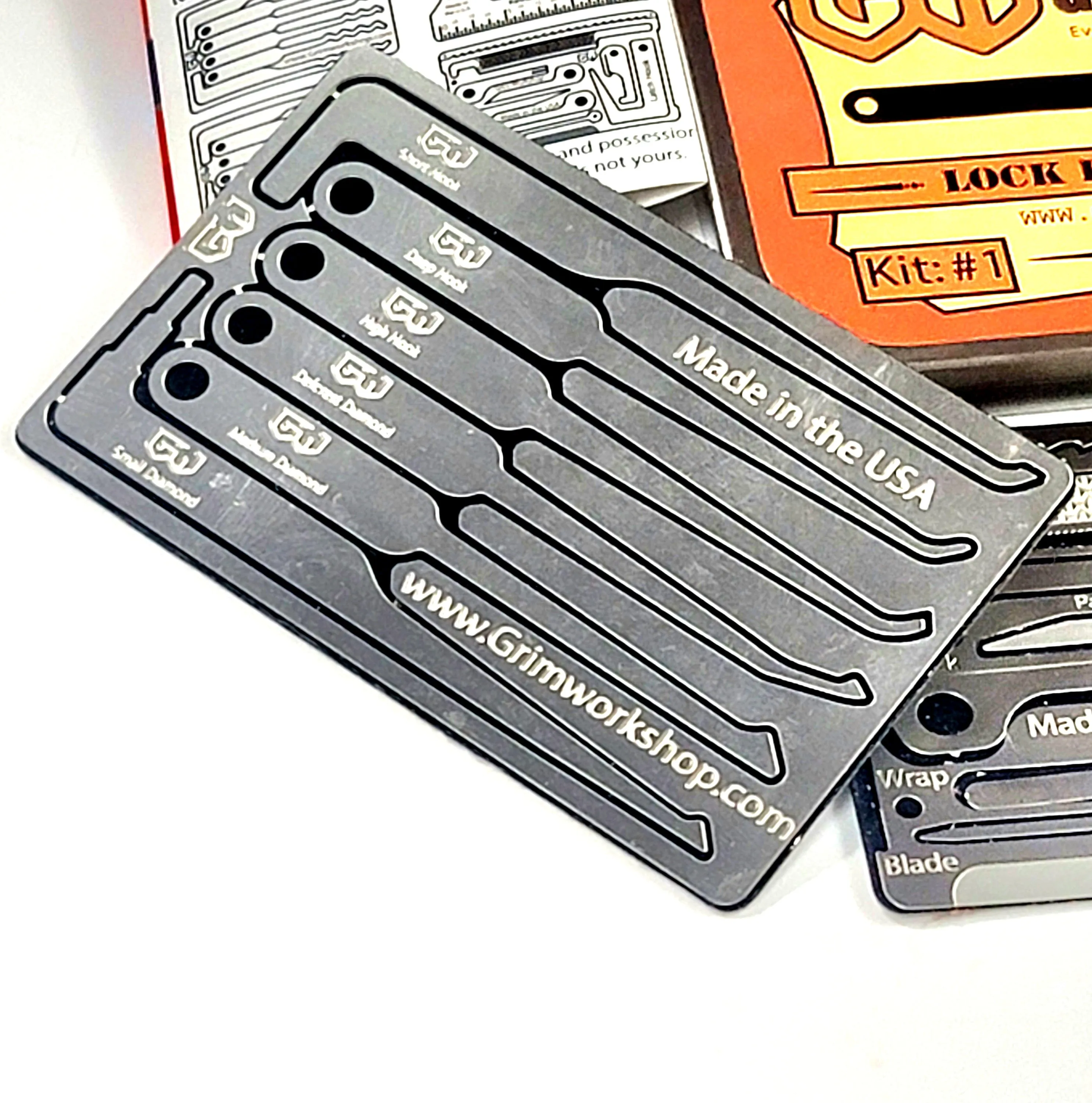 Lock Pick Hook Card : Urban Survival Lock Pick Hook Set