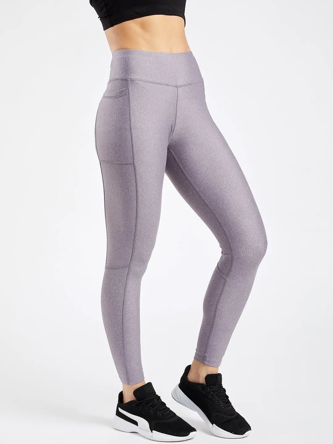 Maxtreme Pace Light Purple Full Length Pocket Leggings