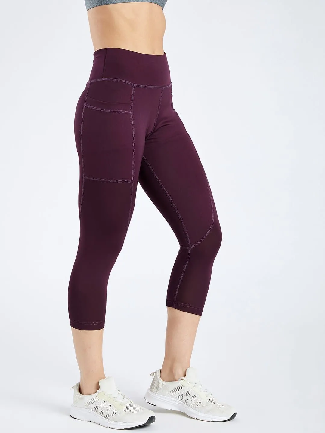 Maxtreme Power Me Wine Pocket Capri Leggings